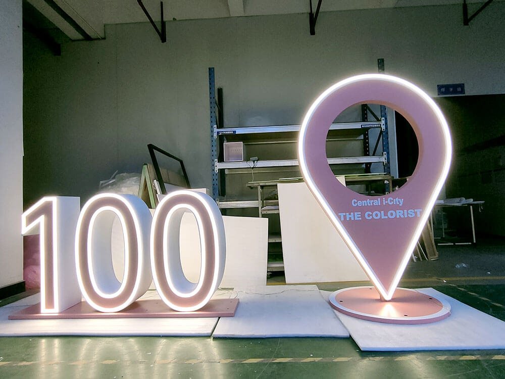 Custom Retail Event LED Number & Location Signage