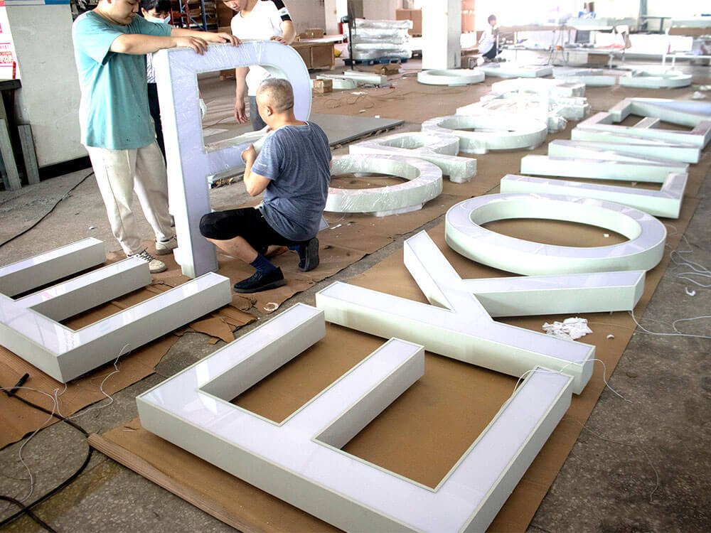 LED Channel Letters Assembly & Quality Control