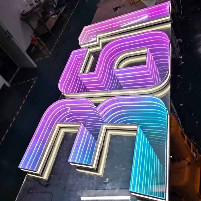 Mirror Tunnel Infinity Neon Sign