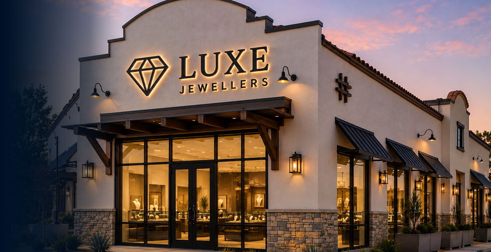 Backlit LED Logo & Channel Letters for Jewelry Store