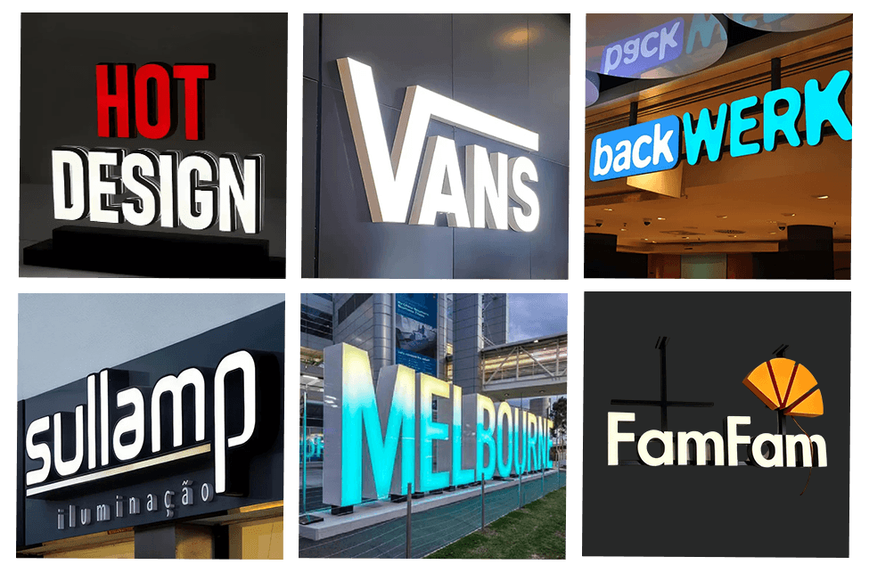 Custom channel letter signs Manufacturer banner