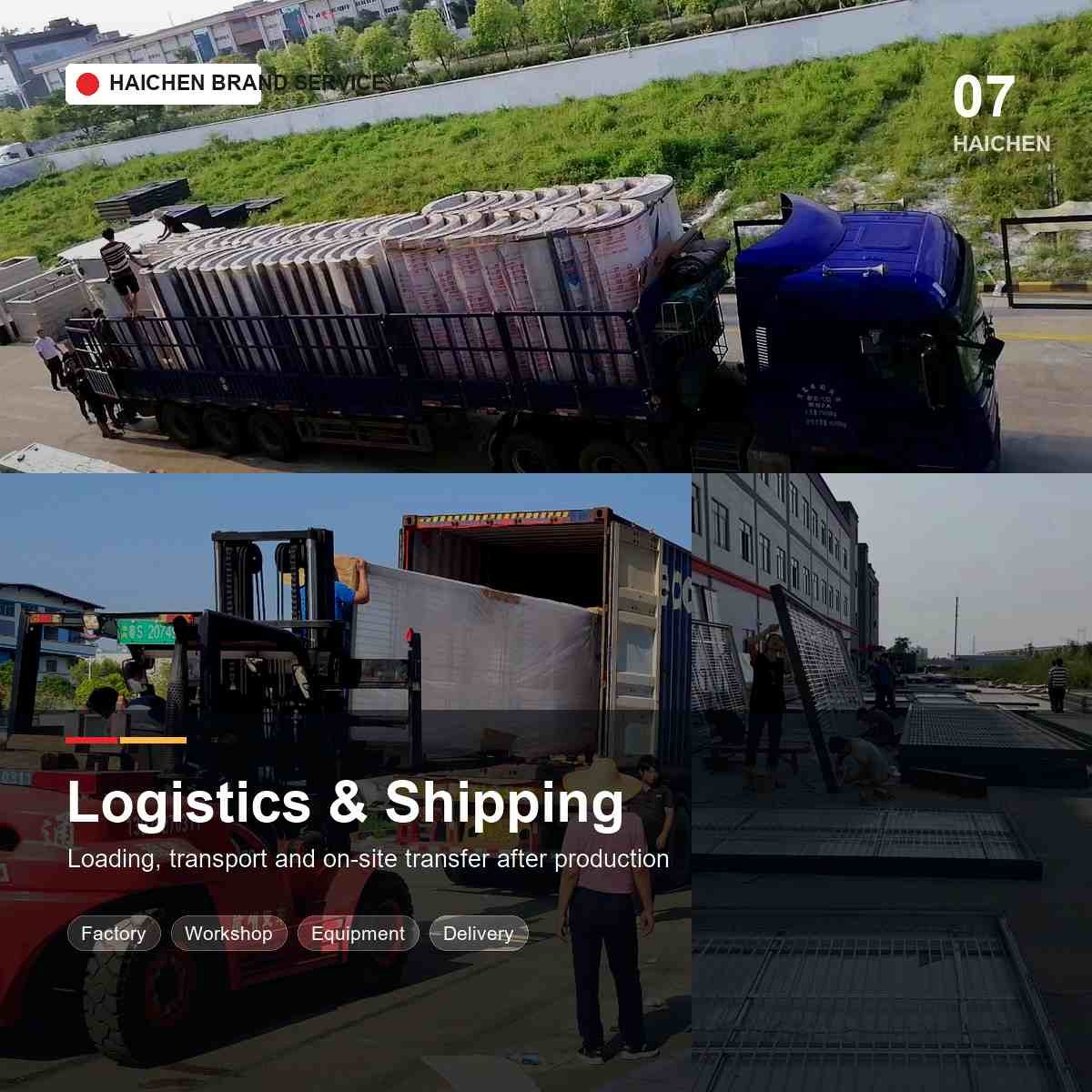 Logistics Shipping Loading Transport Warehouse Delivery Chain Brand Project Support