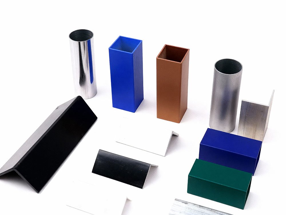 Multi Color Powder Coated Aluminum Extrusion Profiles