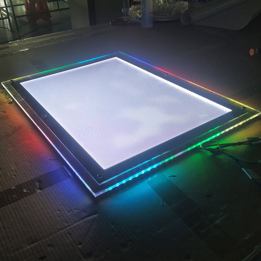 RGB Neon Border Blank LED Light Box Panel