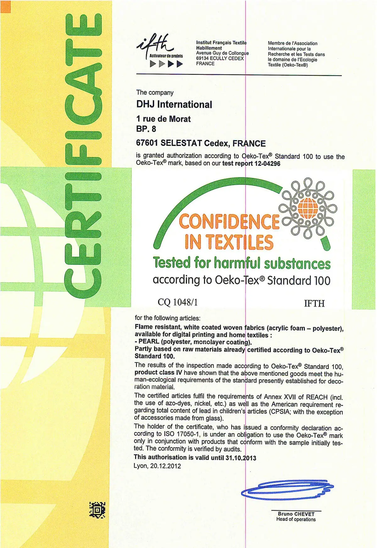 Tested for harmful substances