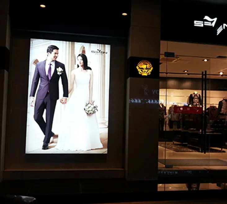 Wall Mount Commercial LED Light Box Sign