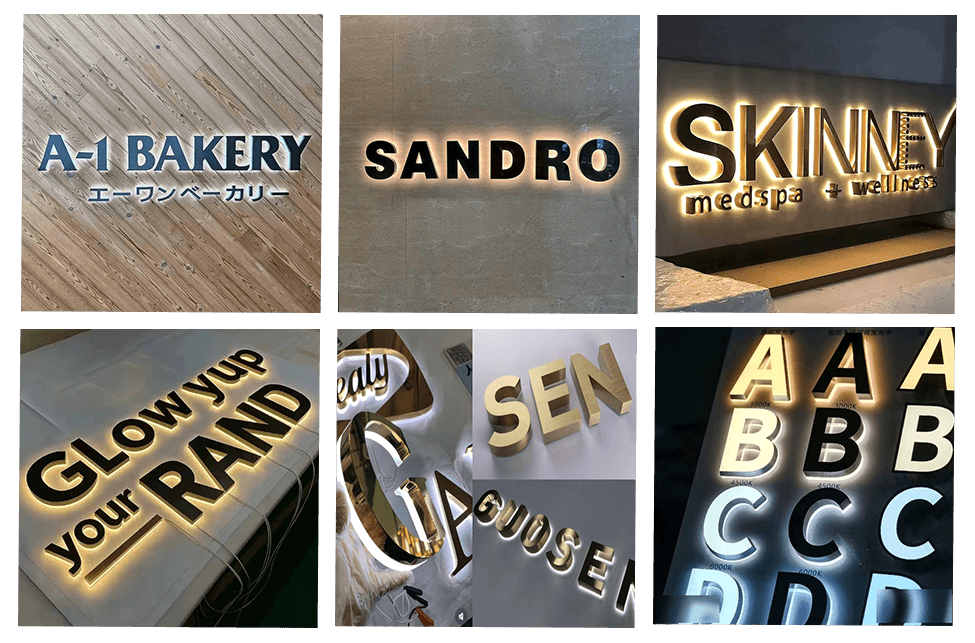 custom metal letter-signs banner