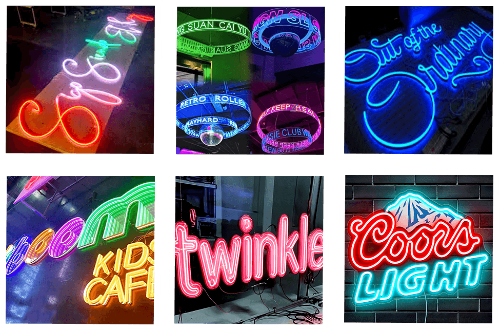 custom neon signs supplier in China banner