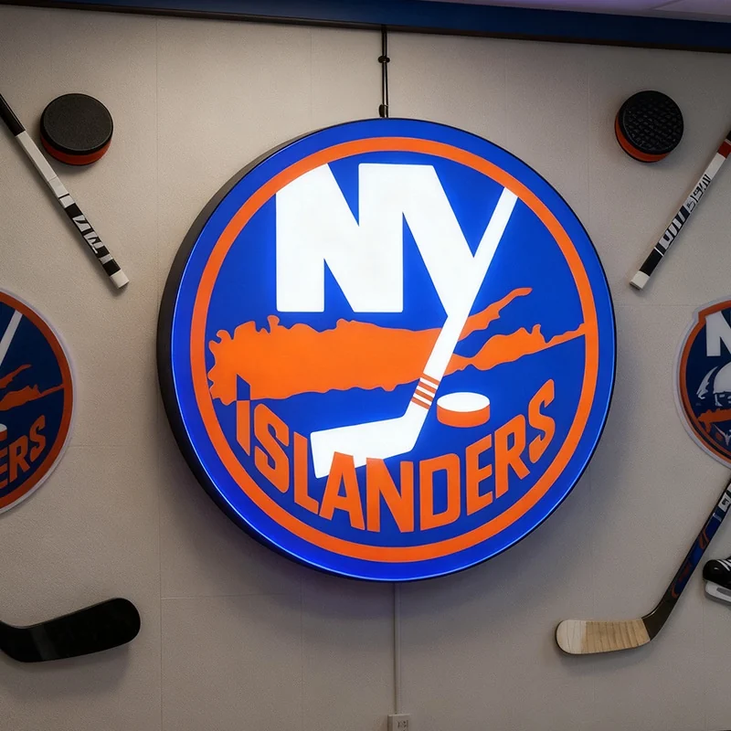 Custom illuminated logo sign