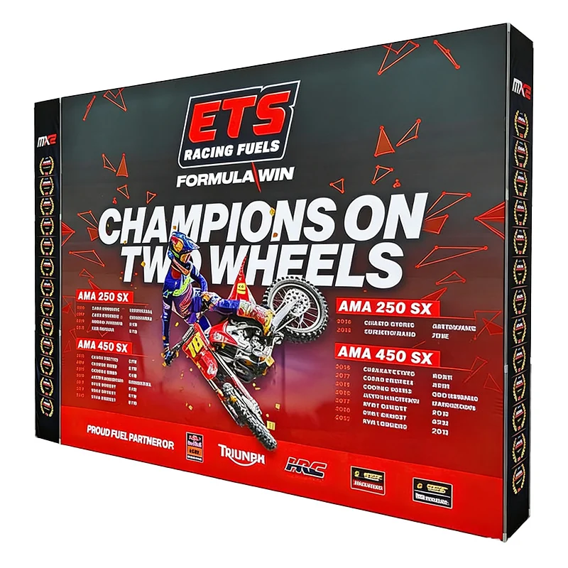 Motorsport event light box display