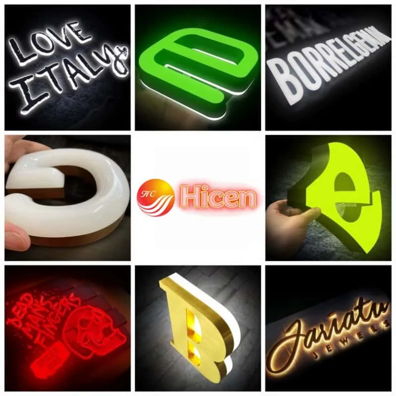 Illuminated storefront sign concept