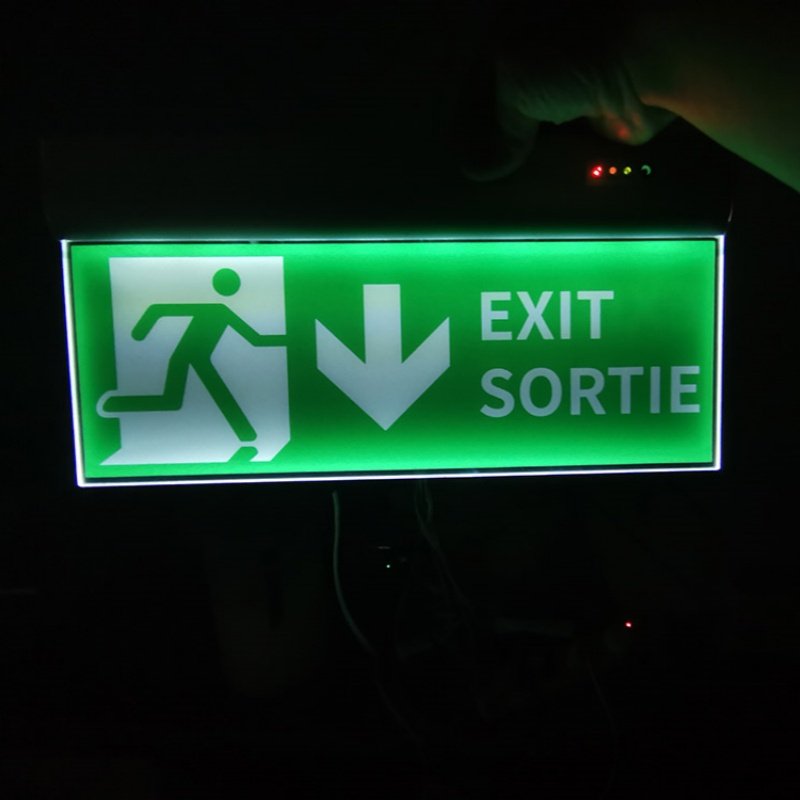 Acrylic exit and room identification sign