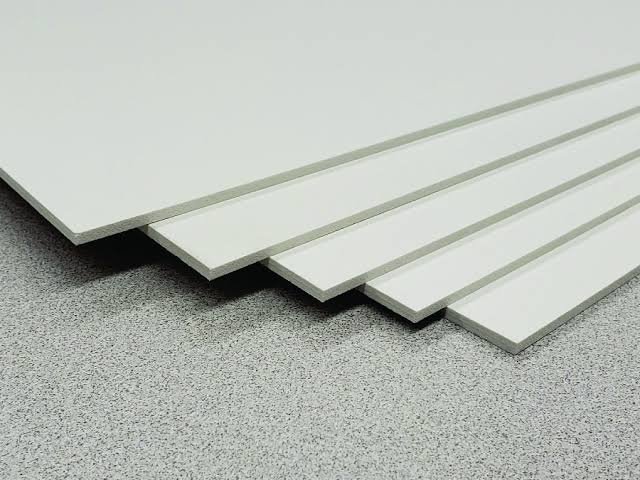 Expanded PVC signage board White expanded PVC boards in several thicknesses for indoor signage panels