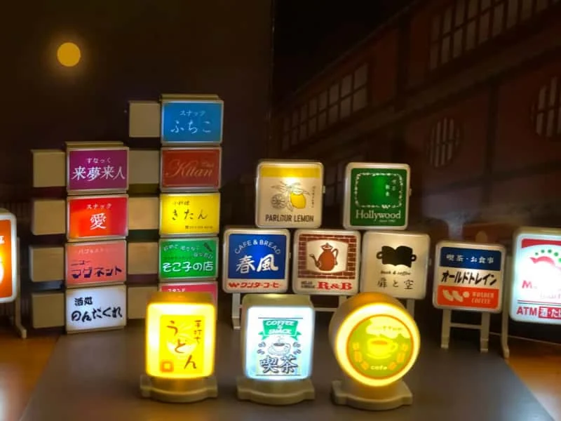 Product display showing multiple compact LED light box designs