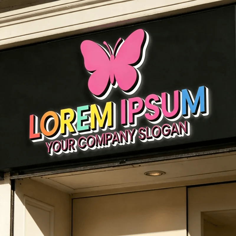 IP-rated outdoor halo-lit channel letters on a storefront