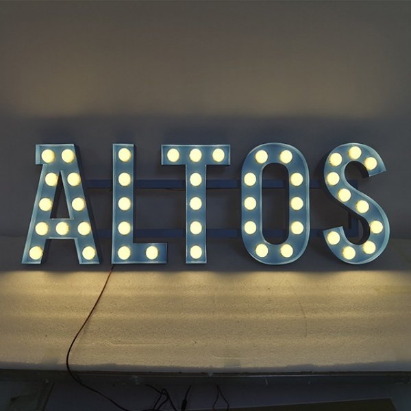 Marquee LED Bulb Letter Sign ALTO
